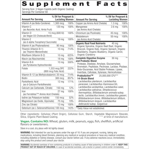 RAINBOW LIGHT Prenatal Multivitamin 180 Vegan Caps 1