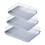 Flat Bottom Drain Tray, Barbecue Tray, Grid Rack, Draining and Preparation Tray, Baking Tray with Cooling Rack Set 1