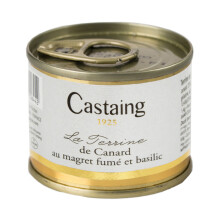 Pâté de Canard Castaing avec Magret de Canard Fumé et Basilic 67g