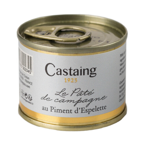Castaing Landpâté mit Espelette-Pfeffer 67g