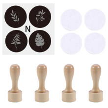 Ensemble de tampons en caoutchouc en bois polyvalents pour-C