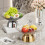 Decorative Tall Snack Holder With Divided-Glacie WhiteG 7