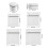 Sturdy Polyester Wash Bags Set With Fine And Coarse Mesh-thin 3 4