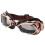 Arc-Shaped Motorcycle Goggles Bronze Gray 19x5x5cm 4