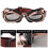 Arc-Shaped Motorcycle Goggles Bronze Gray 19x5x5cm 8