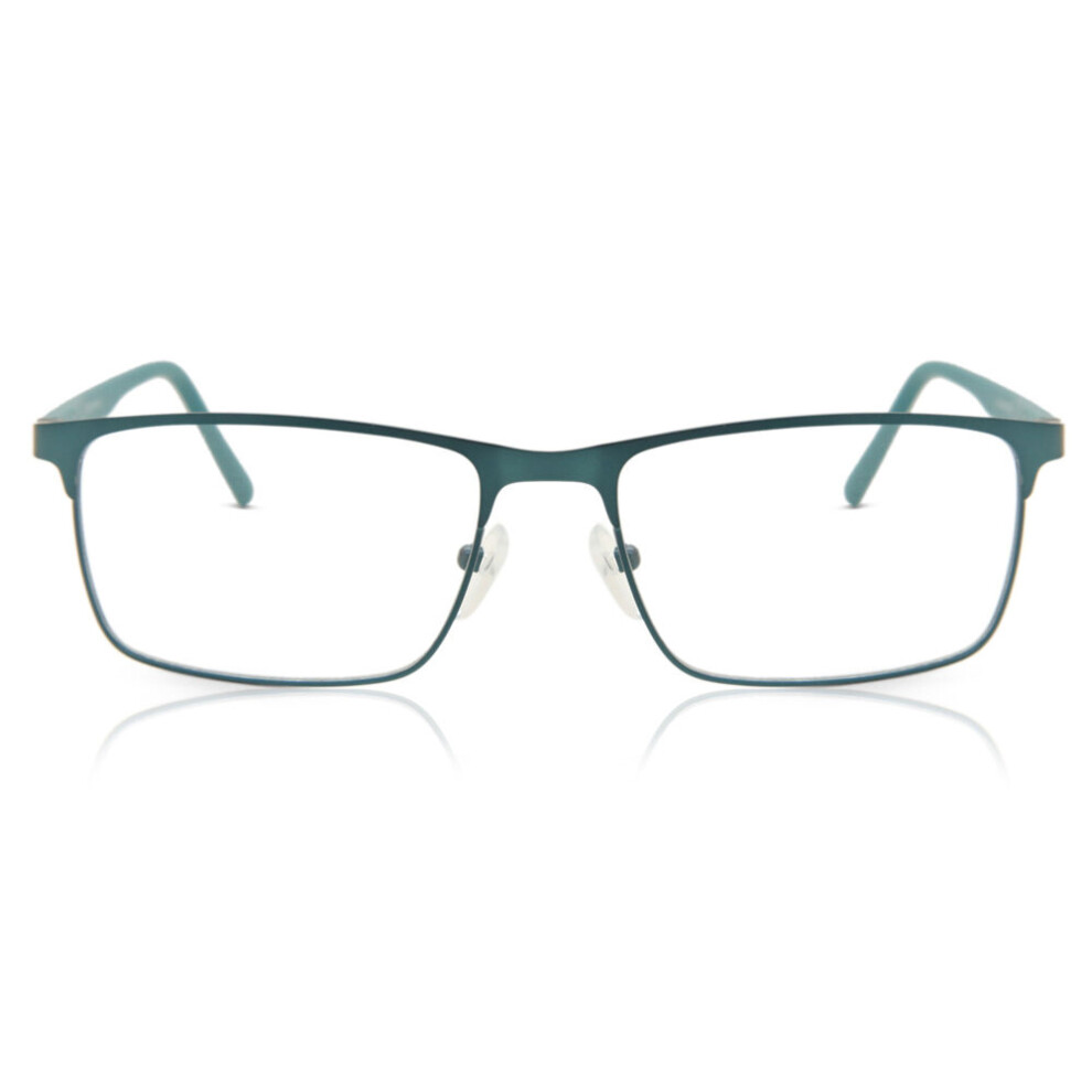 Smartbuy Collection Full Rim Rectangle Green Blaire Asian Fit 605E Unisex Eyeglasses