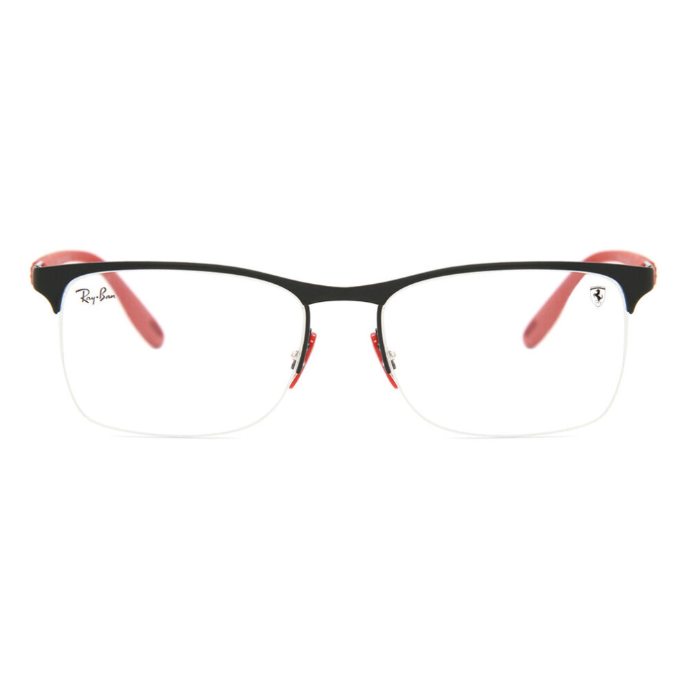 Ray - Ban Men's Black Rx8416m Scuderia Ferrari Collection F041 Man Optical Frames Metal Transparent Squared Normal - Image 3