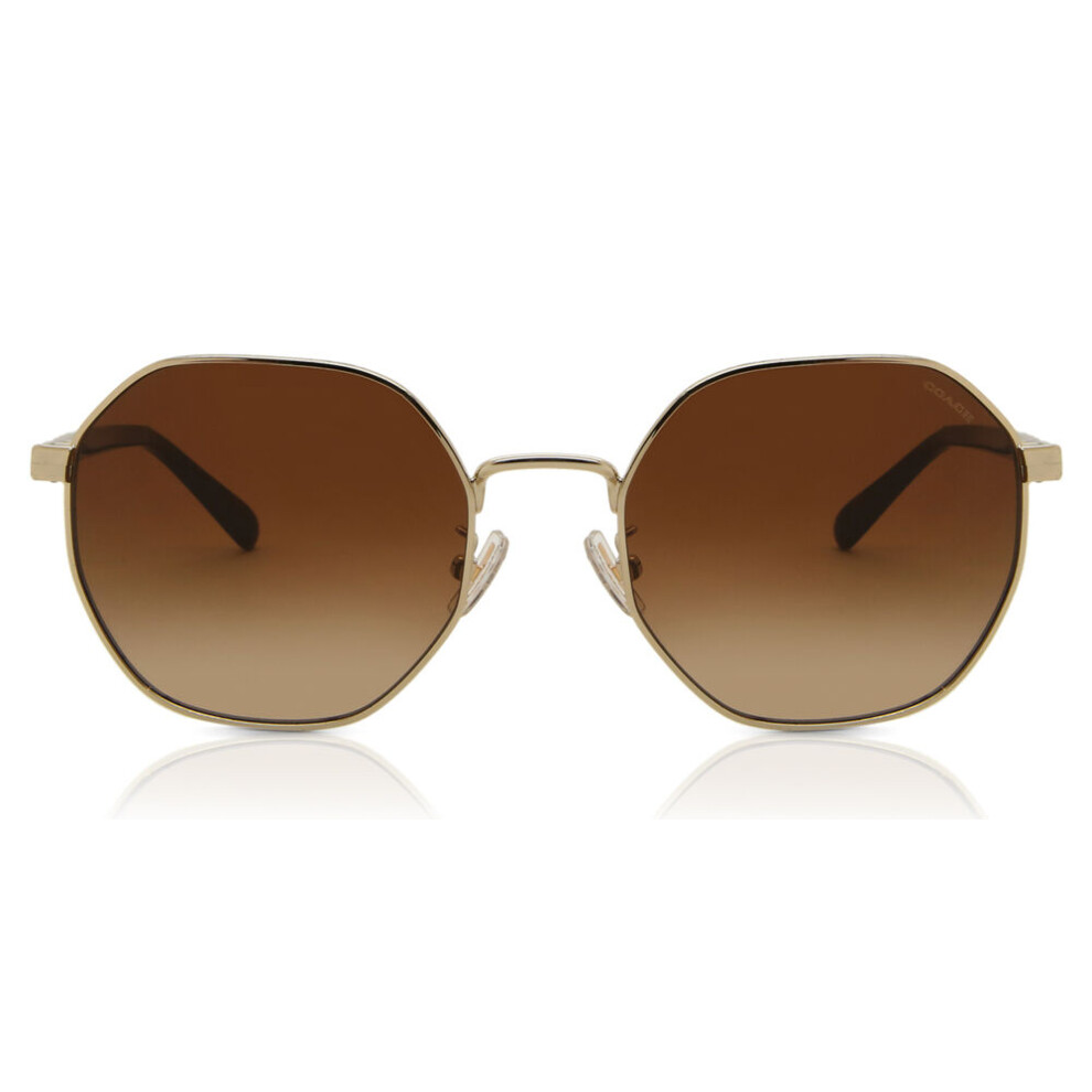 Coach Hc7147 Ch556 Asian Fit 900574 Women New Sunglasses Gold