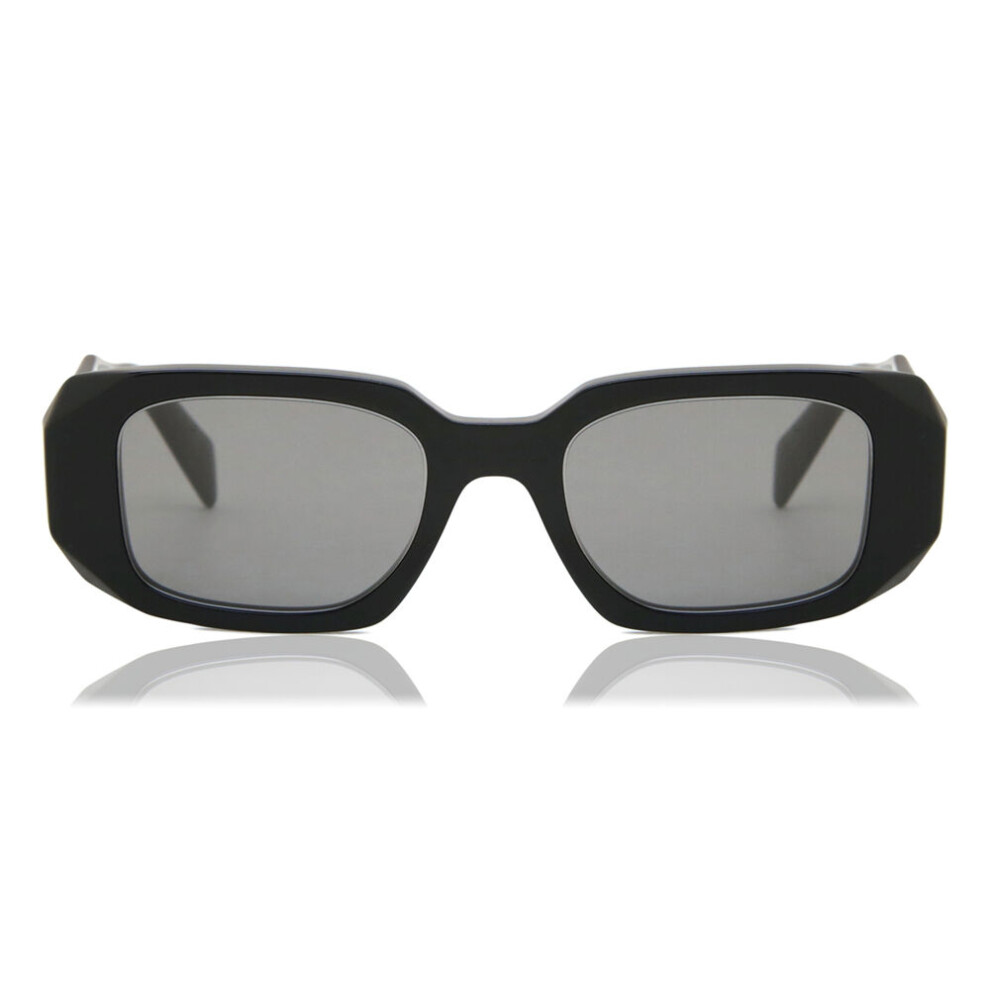 Prada Grey Woman Pr 17Ws 1Ab07z Sunglasses Acetate Black Squared Normal Multilayer - Image 3