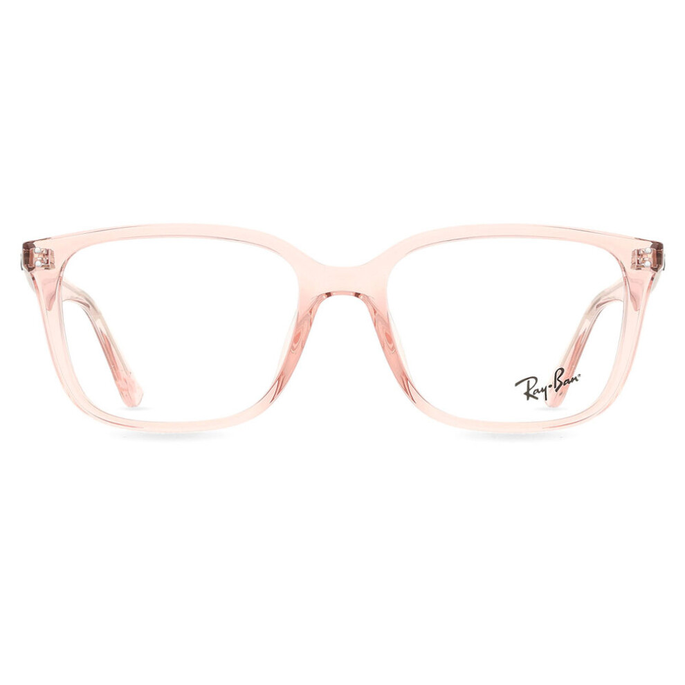 Ray - Ban Unisex Pink Rx7248d 8410 Optical Frames Acetate Transparent Squared Normal - Image 3
