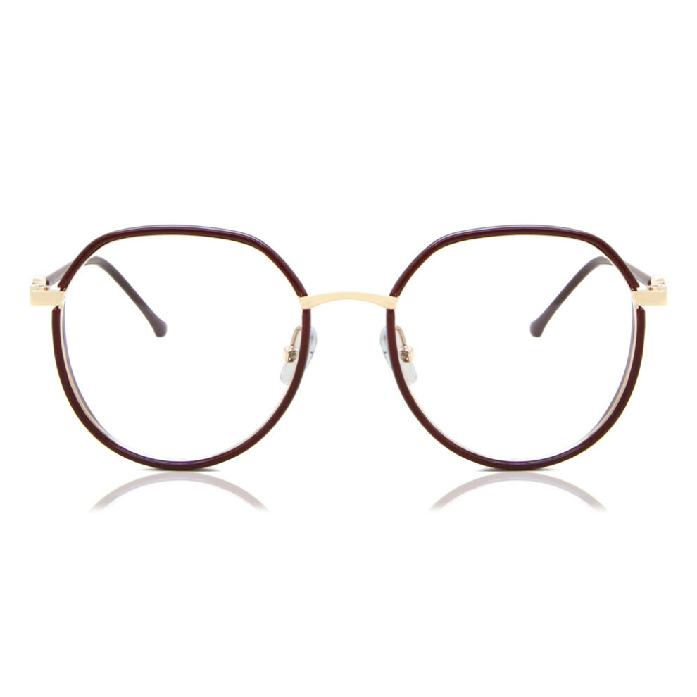 Smartbuy Collection Full Rim Oval Brown Rose Gold Ulrich Mtr-95 Unisex Eyeglasses