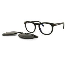 Tom Ford FT5993-B with Clip-On 001 Blue-Light Block Men New Eyeglasses