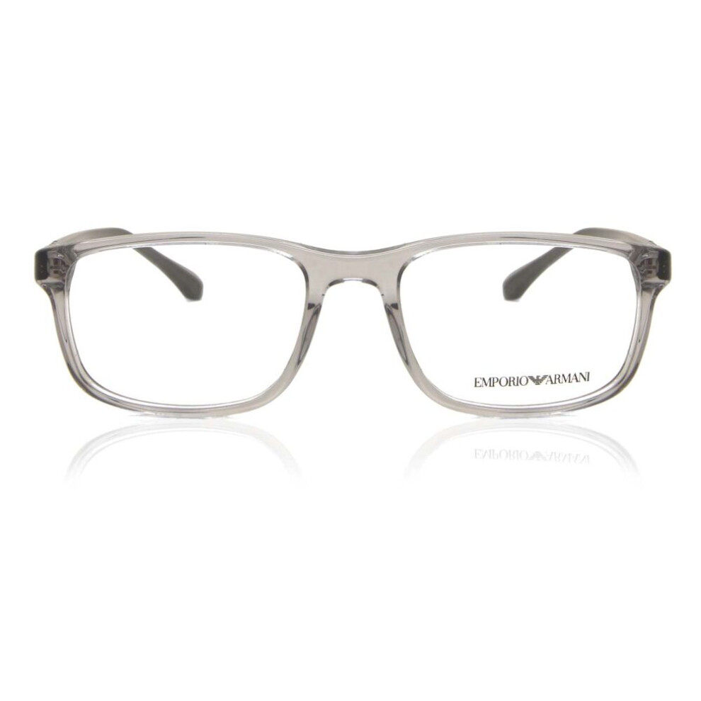 Emporio Armani Men's Grey Ea3098 5029 Man Optical Frames Acetate Squared Normal - Image 3