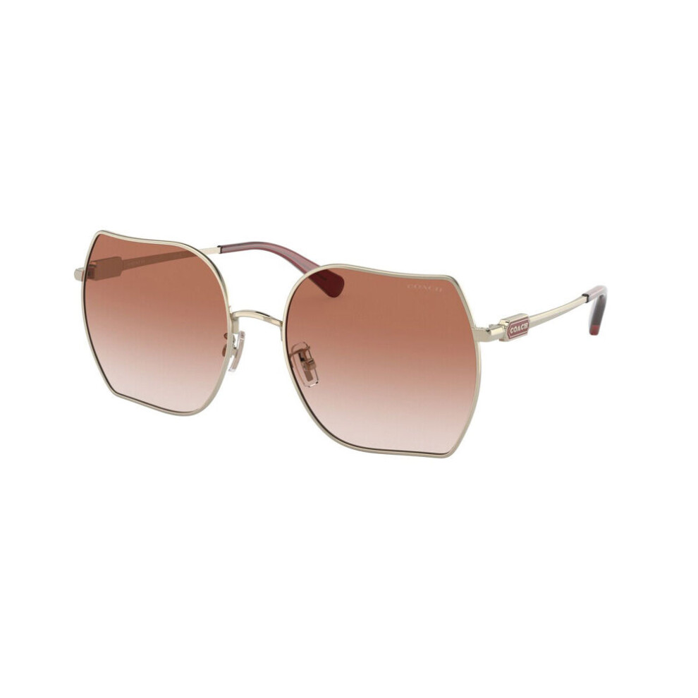 New Coach Women's Hc7142 Cd476 942913 Sunglasses Gold