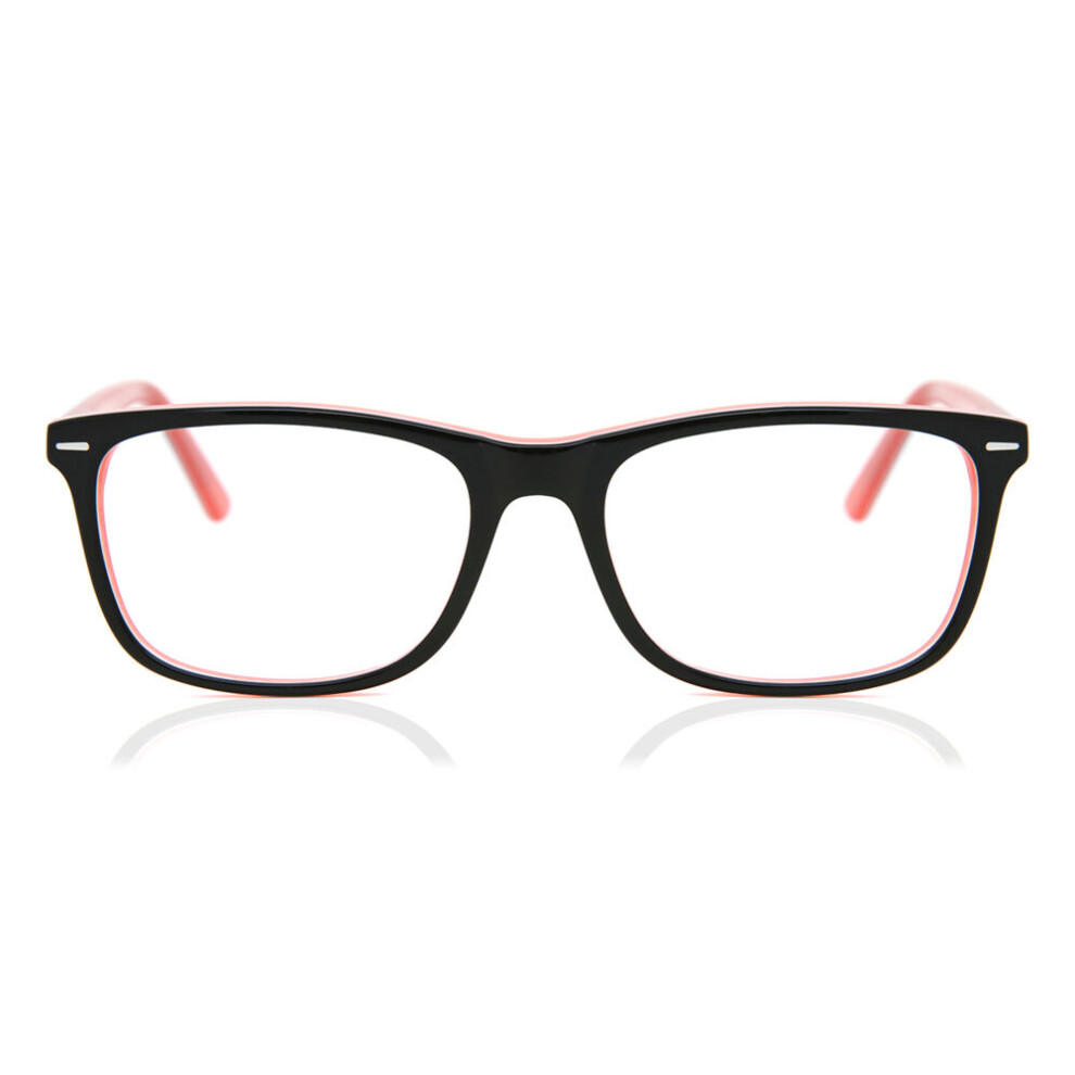 Smartbuy Collection Black Full Rim Square Lincoln A71g Men Eyeglasses