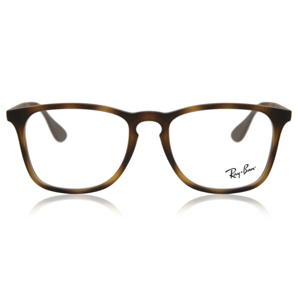 Ray-Ban Unisex Havana Square Plastic Eyeglasses Online - Full Rim - Rb7074 - Image 4