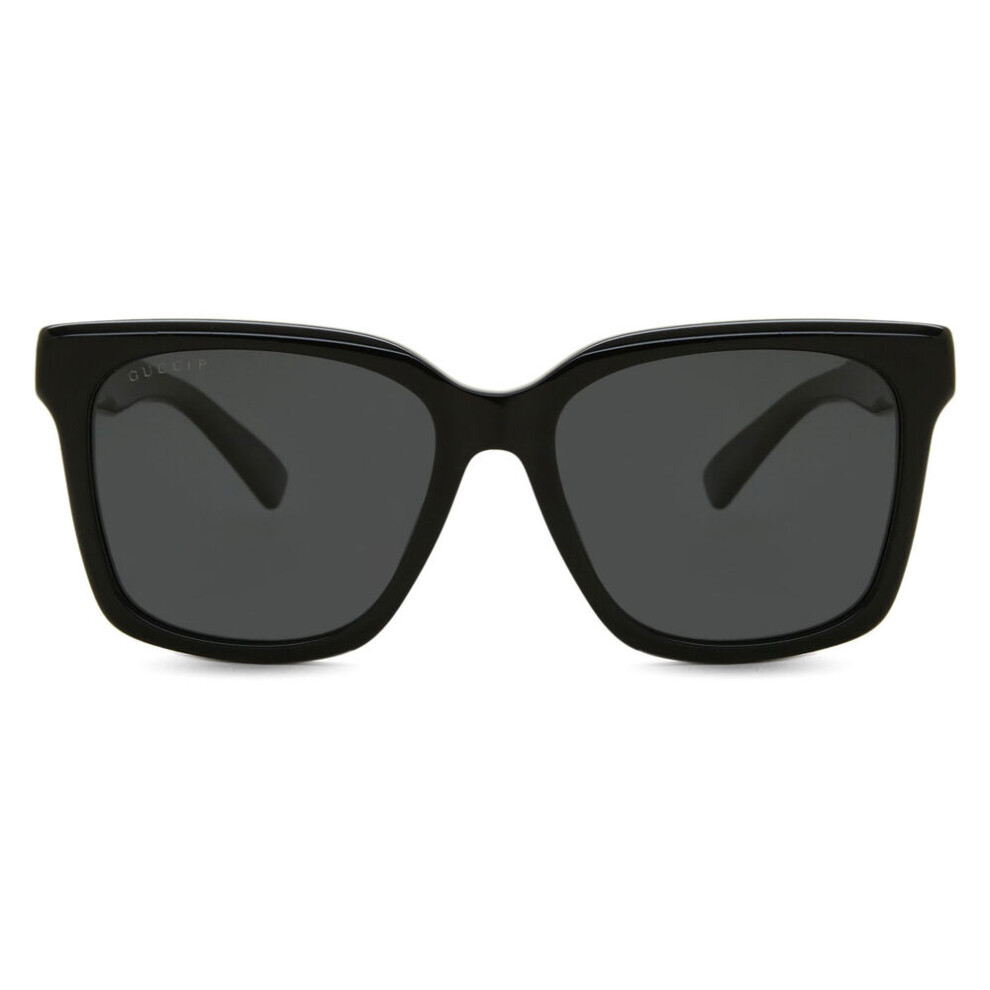 Gucci Gg1175sk Asian Fit 001 Unisex New Sunglasses Black