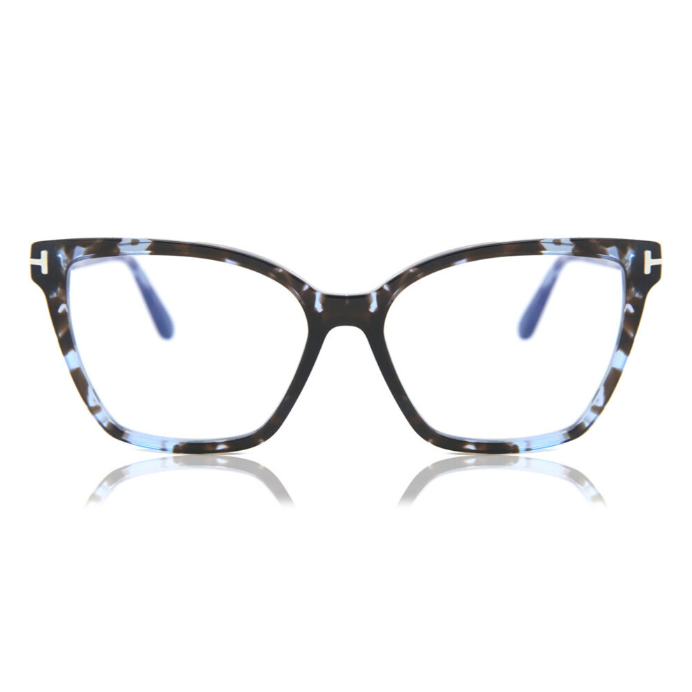Tom Ford Blue/Light Ft5812-B 055 - Block Women New Eyeglasses