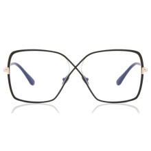 Tom Ford FT5841-B 001 Blue-Light Block Women New Eyeglasses