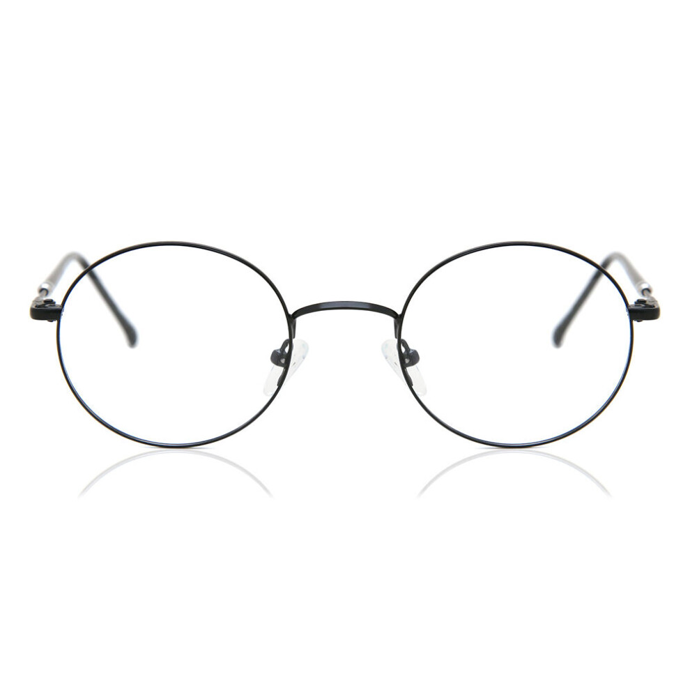 Smartbuy Collection Full Rim Round Black Irvingj 926D Men Eyeglasses