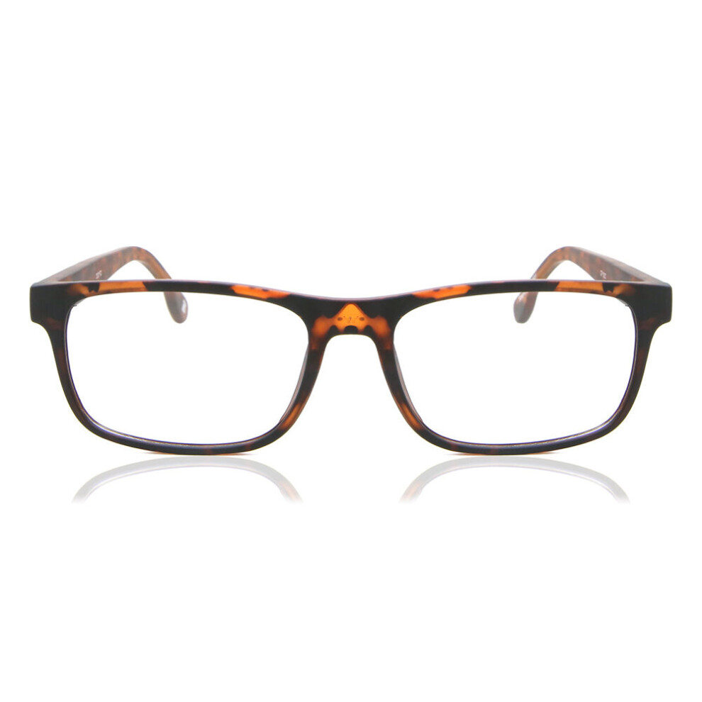 Smartbuy Collection Full Rim Square Matte Tortoise Graslands Cp122c Unisex Eyeglasses