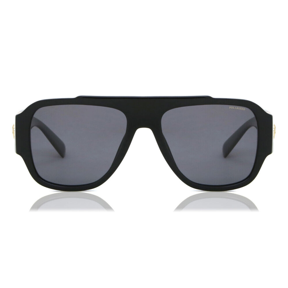 Versace Ve4436u Polarized Gb1/81 Men New Sunglasses Black