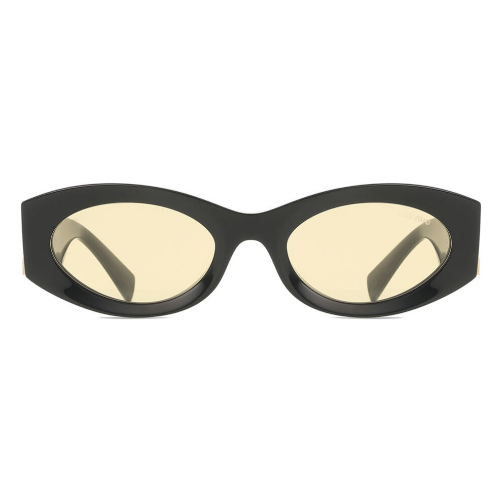 Miu Miu Oval Sunglasses - Unisex - Sunglasses - Black - 54 Mm - Accessories - Image 3