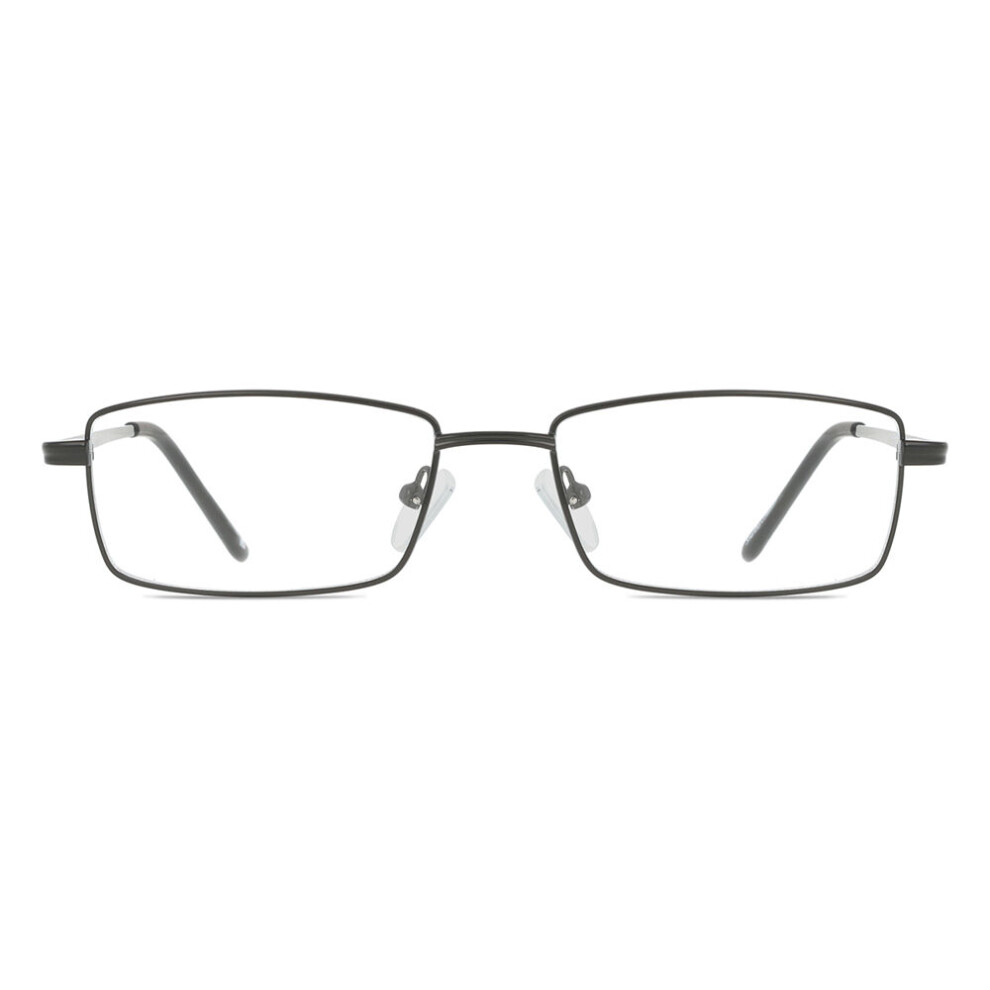 Smartbuy Collection Black Full Rim Rectangle Leyton 510C Unisex Eyeglasses