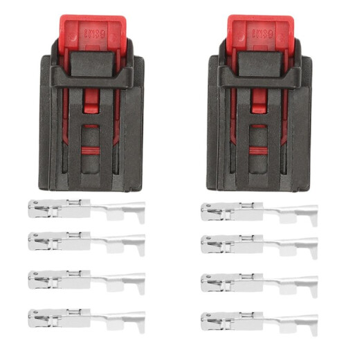 2Pcs Rear Tail Light Connector with Terminal Wire Harness Connector 7N0972704 for 1