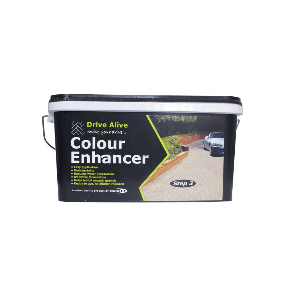 Drive Alive Color Enhancer Brick Block Sealer Paths & Driveways Buff 4L 5061022236438