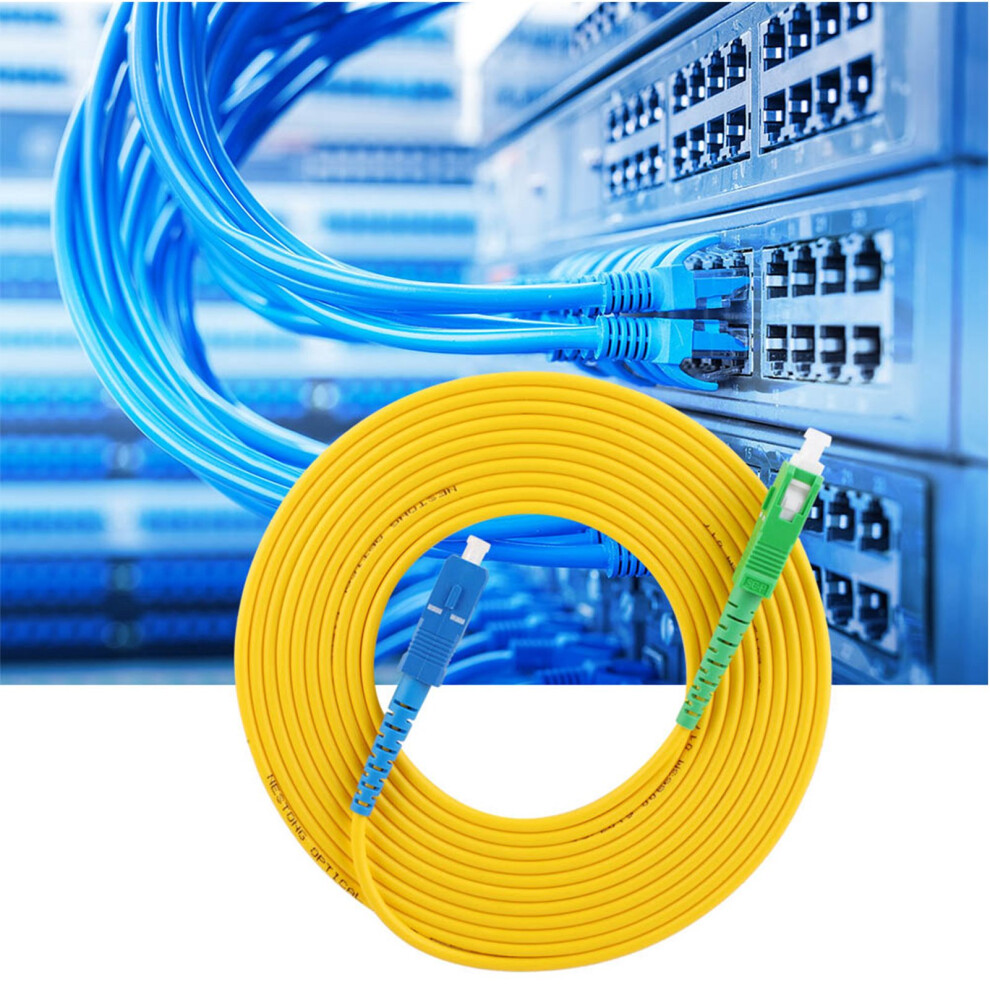 Single Mode 20M Optical Fiber Patch Cable Apc-Sc Upc Quick Data Transmission 5091393787826