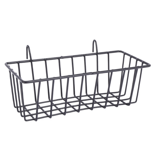 2 Pack Wall Grid Panel Hanging Wire Basket,Grid Wall Storage Basket,Wall Mount Baskets Display Shelves for Kitchen,Home 1