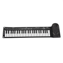 49-Key Roll-Up Piano Black 83.0x22.5x3.0cm