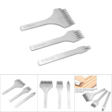 3pcs Pro Stitch Leather Punch 2.7-3.85mm Steel