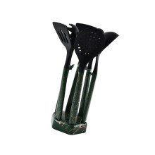 Heat Resistant Kitchen Spatula Cooking Utensils for-Black