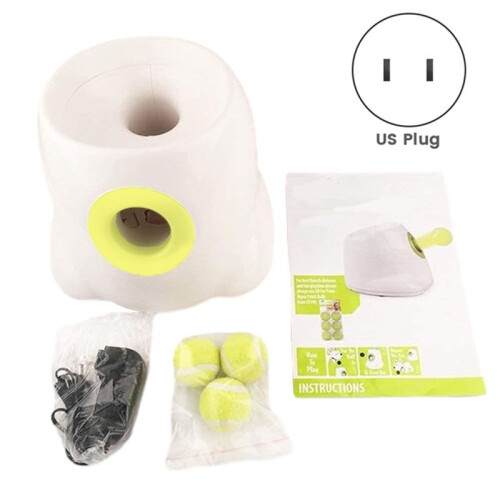 Dog Automatic  Launcher for Small or Medium Dogs, Interactive Dog  Throwing Machine,3 Balls Included.US Plug