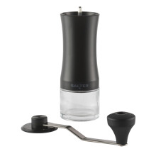Salter Manual Coffee Grinder Adjustable Ceramic Burr Hand Crank Easy Clean Black