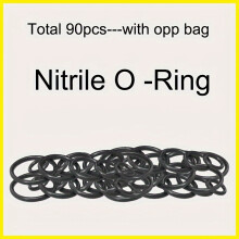 18 Größen 90-teiliges Gummi-O-Ring-Sortiment-Set: Hochwertige Dichtungen für Kfz-Reparaturen, Sanitär und Luft- und