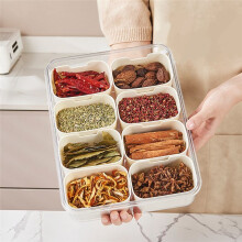 Plateau de Service Divisé avec Couvercle et PoignéE BoîTe à Collations Conteneur de Charcuterie Organisateur de Plateau de Collation Portable