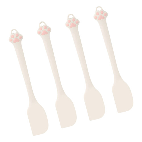 Set Of 4 Cats Paws Designs Kitchen Scrapers Practical Nonstick