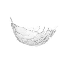Premium Glass Fruit Plate With Creative-Transparent color