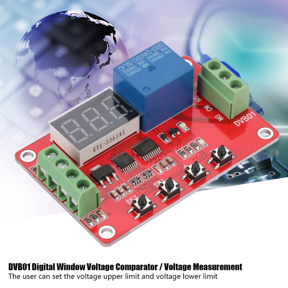Dvb01 Red 0-99.9V Voltage Comparator 67X44x20mm 7901393789288