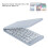 BT3.0 Folding Keyboard 120mAh 85x313mm White 7