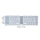 BT3.0 Folding Keyboard 120mAh 85x313mm White 8