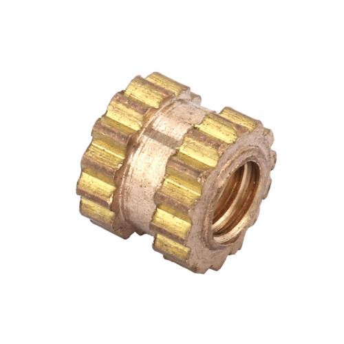 M2 Brass Round Molded Insert Nuts 100pcs Knurled 4mm x 3.5mm Embedded