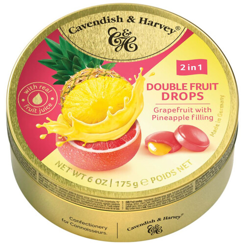 Cavendish & Harvey Bonbons Pamplemousse avec Garniture Ananas 175g