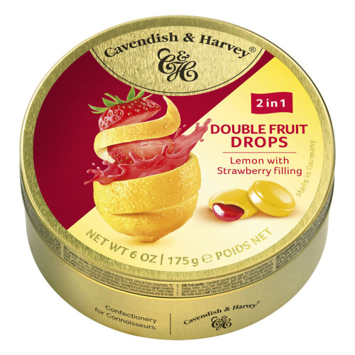 Cavendish &amp; Harvey Καραμέλες Λεμόνι με Γέμιση Φράουλα 175g