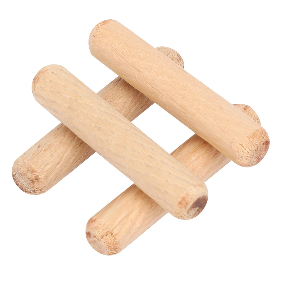 Wooden Craft Dowel Pins 10X50mm Round Fluted For Woodworking & Diy Projects 8011393789870