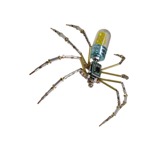 Araignées décoratives en métal, Kits d'assemblage-Bleu