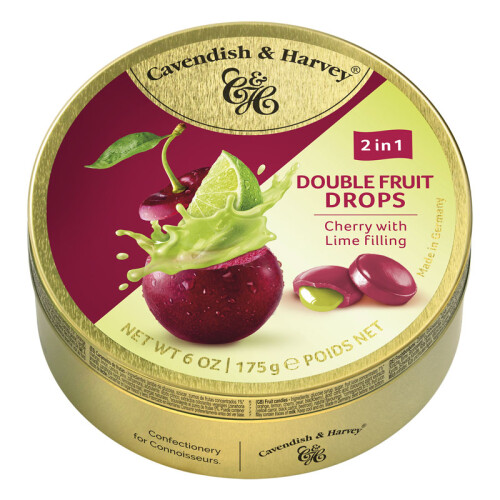 Cavendish &amp; Harvey Καραμέλες Κεράσι με Γέμιση Λάιμ 175g